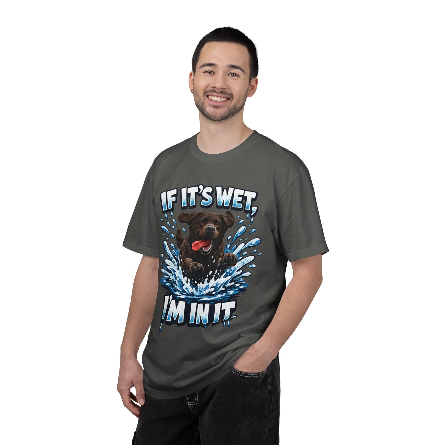 Labrador If It's Wet I'm In It premium graphic tee