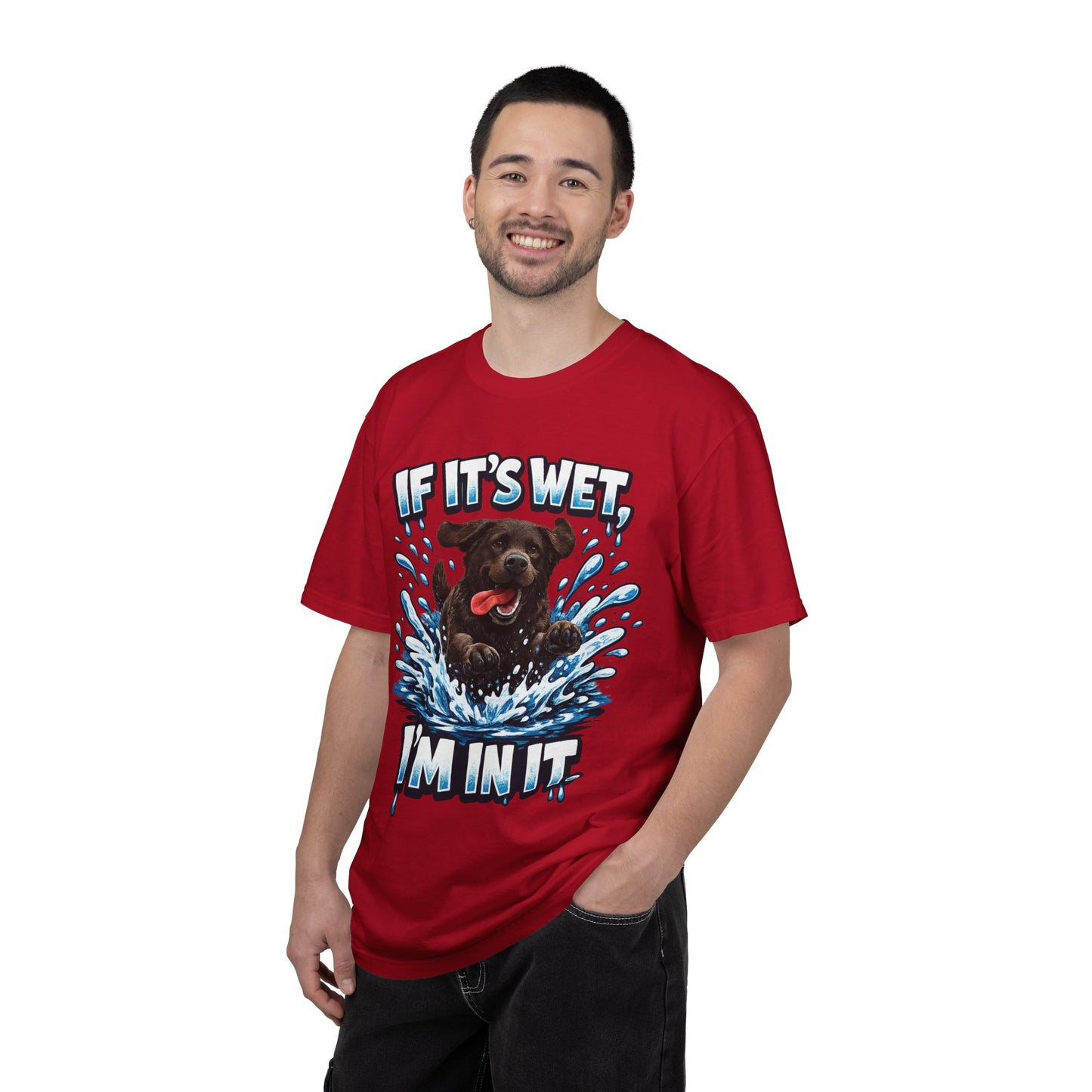 Labrador If It's Wet I'm In It premium graphic tee