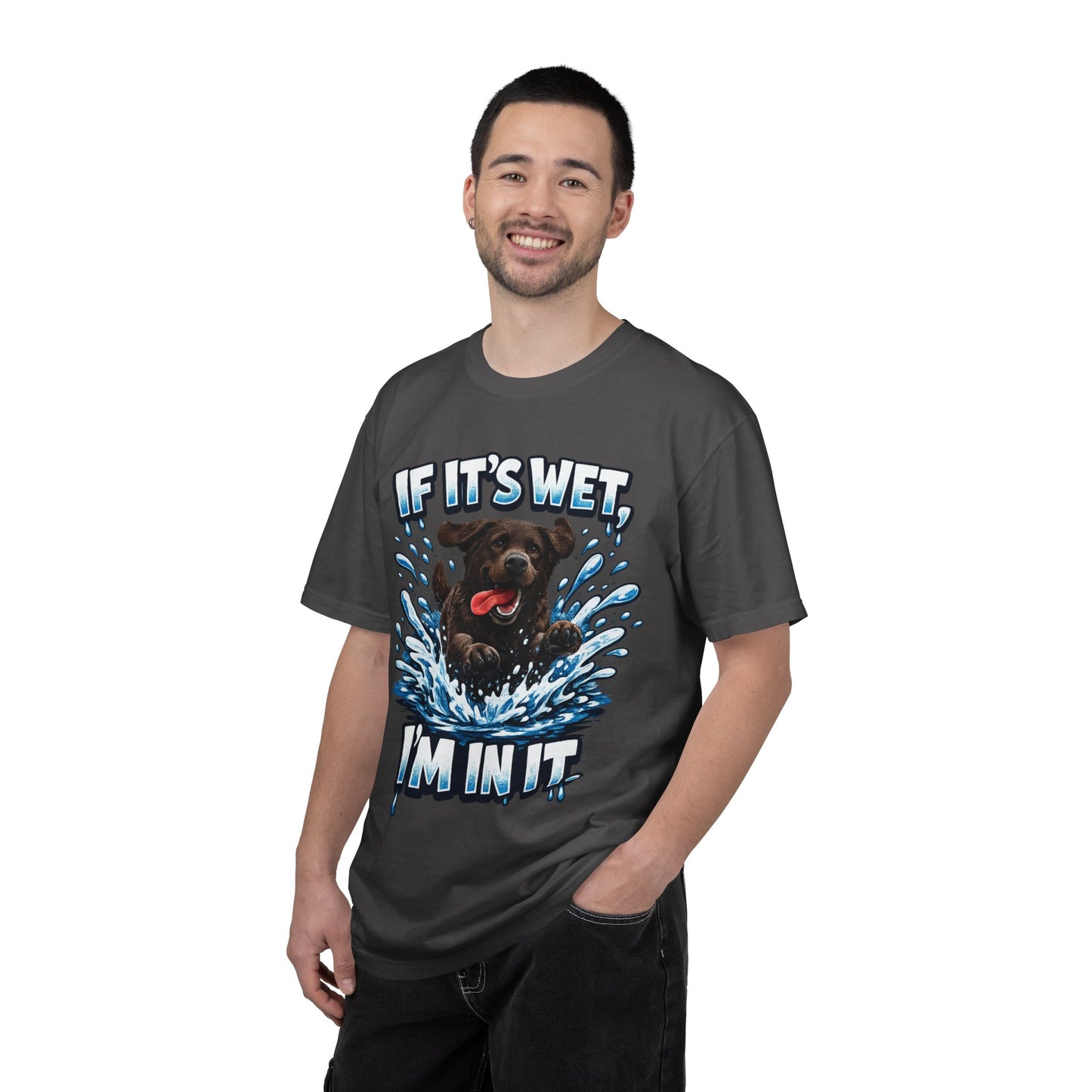 Labrador If It's Wet I'm In It premium graphic tee