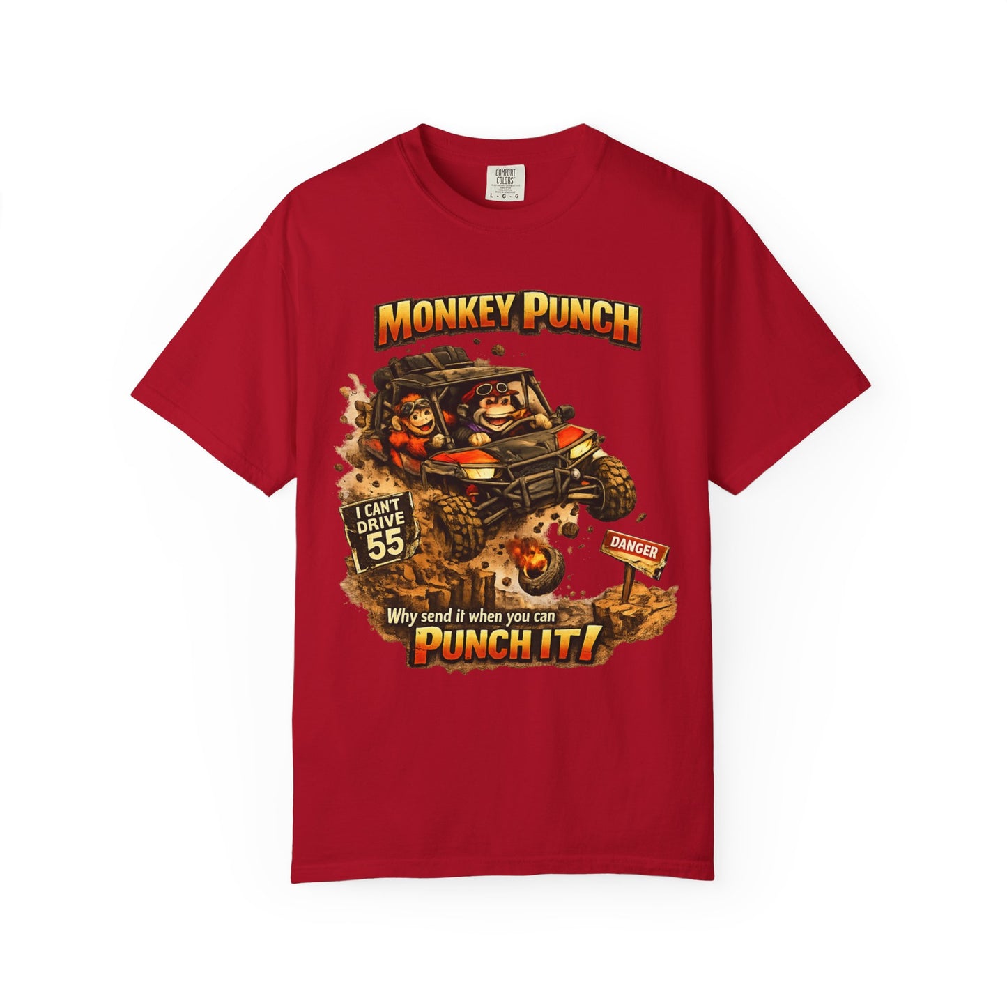 Monkey Punch Jump Custom Graphic Tee