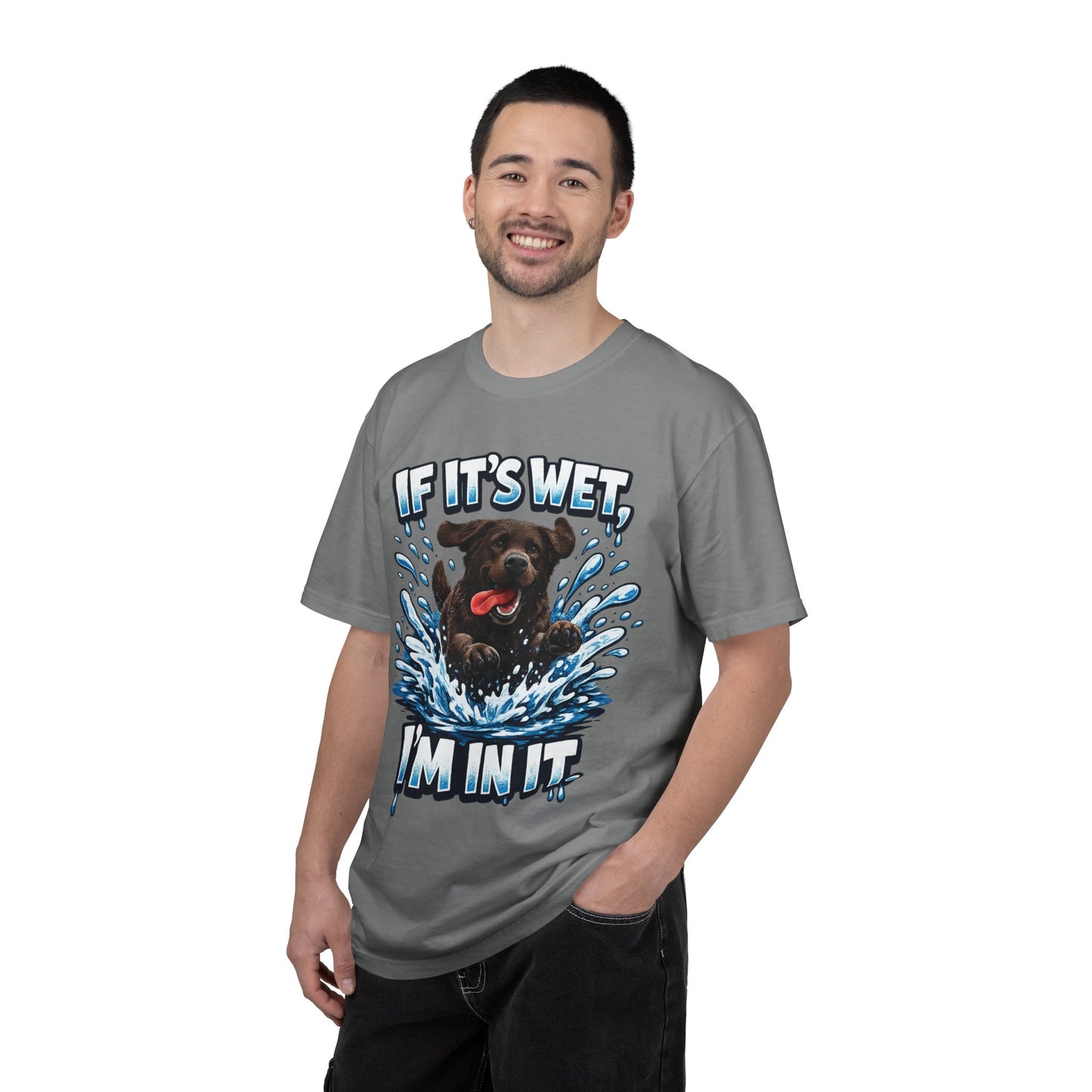 Labrador If It's Wet I'm In It premium graphic tee