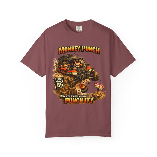 Monkey Punch Jump Custom Graphic Tee