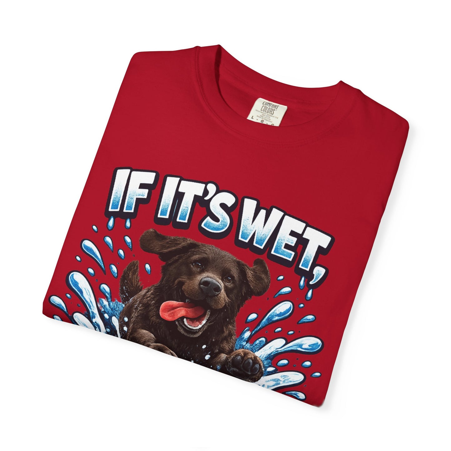 Labrador If It's Wet I'm In It premium graphic tee