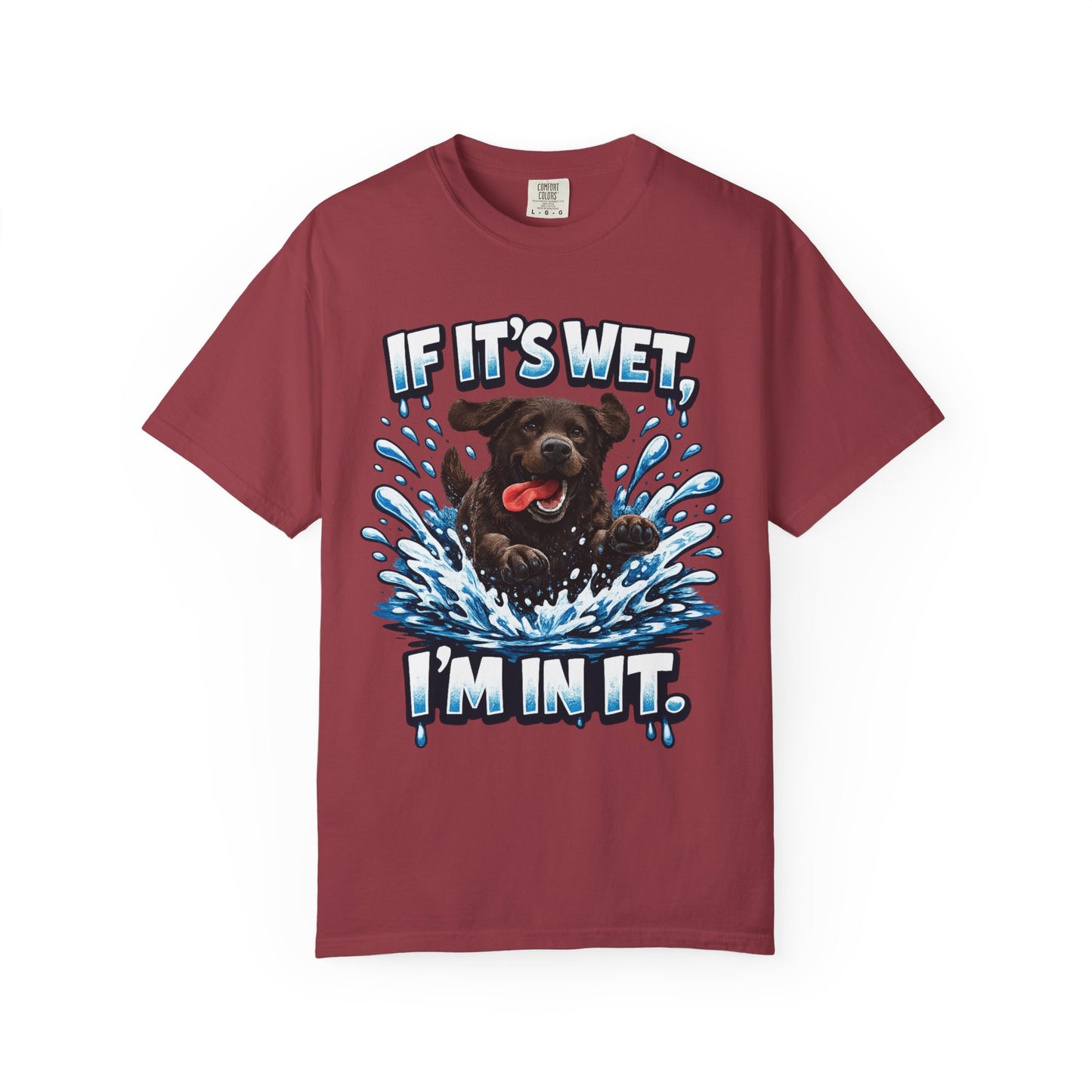 Labrador If It's Wet I'm In It premium graphic tee