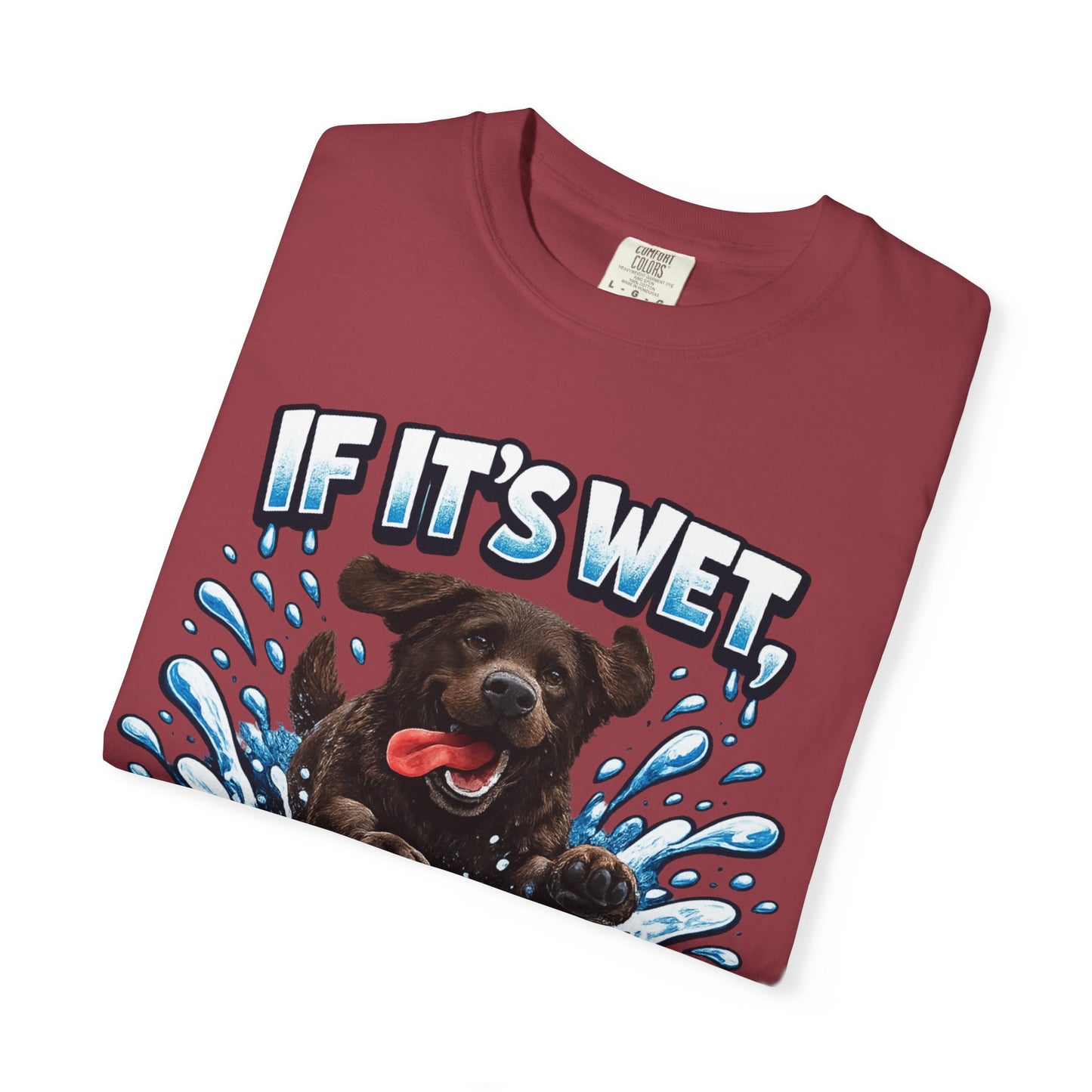 Labrador If It's Wet I'm In It premium graphic tee