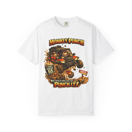 Monkey Punch Jump Custom Graphic Tee