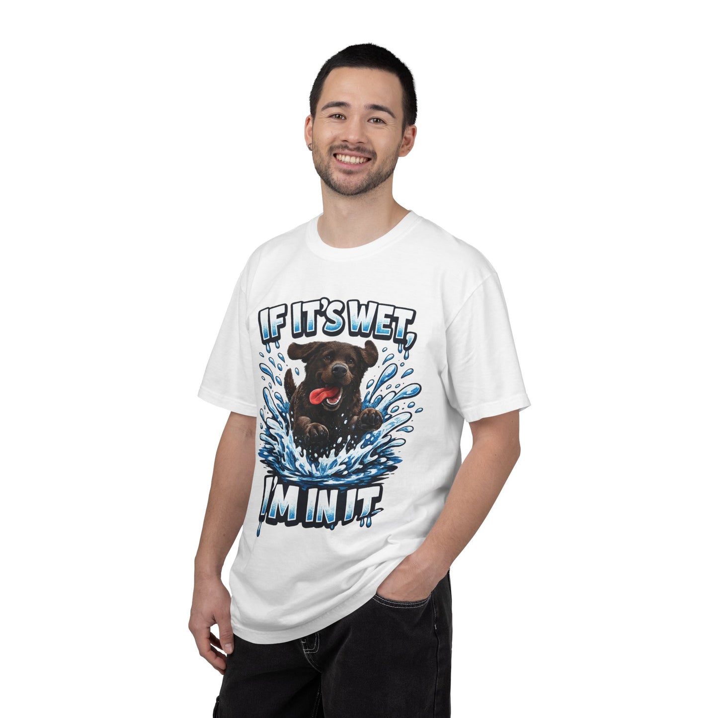 Labrador If It's Wet I'm In It premium graphic tee
