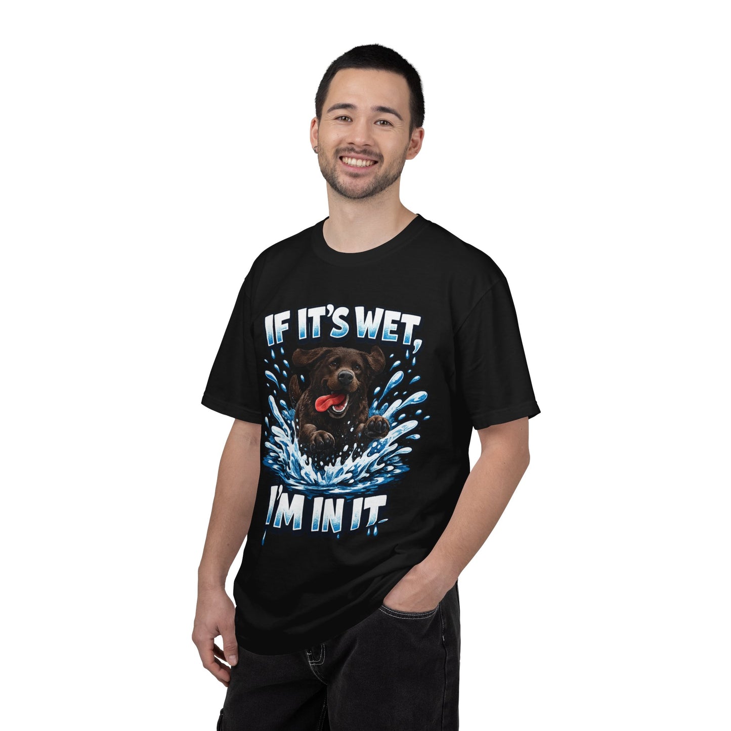 Labrador If It's Wet I'm In It premium graphic tee