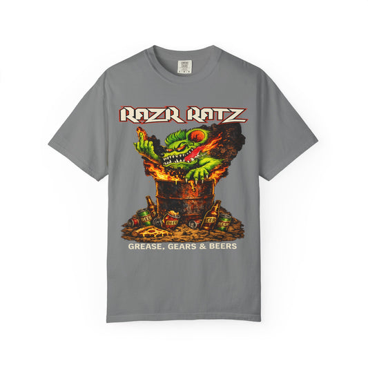 RaZR RaTZ Grease, Gears and Beers premium graphic tee