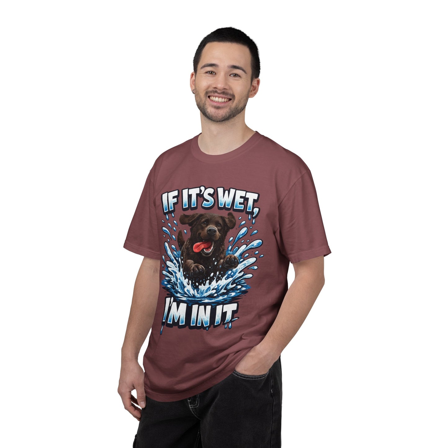 Labrador If It's Wet I'm In It premium graphic tee
